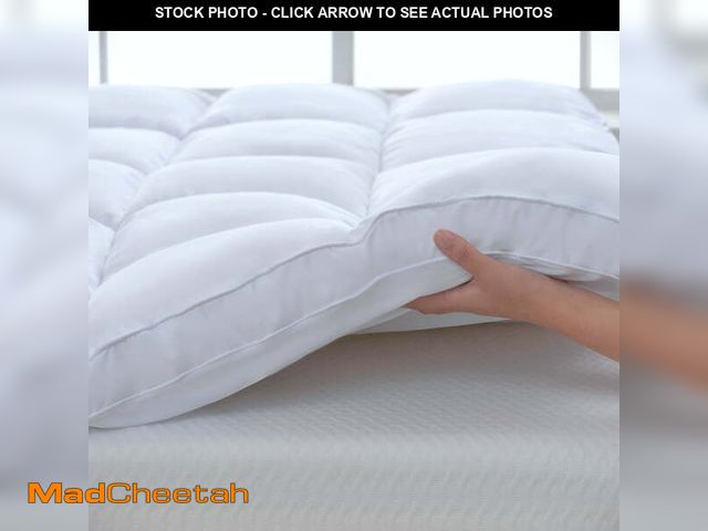 Lot 74-13778564 - BDEUS Queen Size Extra Thick Mattress Topper, Cooling Mattress Pad Cover, Pillow Top Protector with ...
