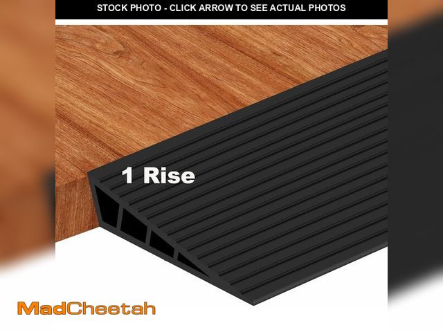 Lot 74-13773144 - 1 Rise Threshold Ramps for Doorways, Peel and Stick Door Floor Transition Strip Self-Adhesive Wheelc...