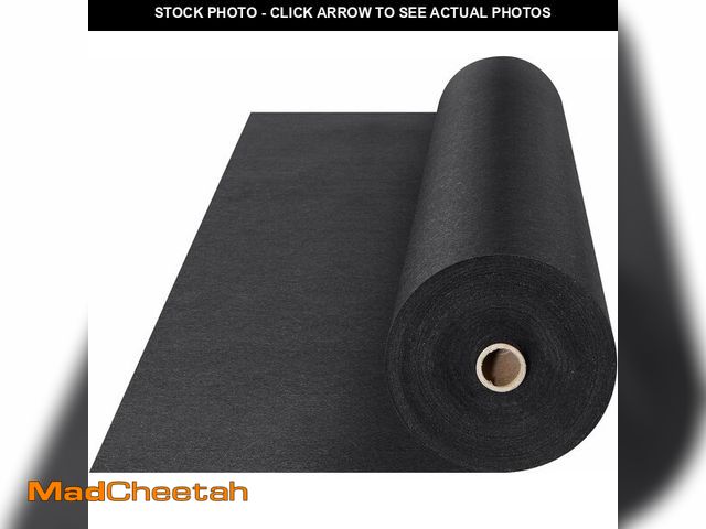 Lot 74-14067720 - VEVOR 6FTx100FT Non-Woven Geotextile Heavy Duty 8oz Driveway Underlayment for Gravel, Ground Cover, ...