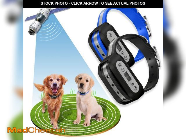 Lot 74-12698868 - Blingbling Petsfun GPS Wireless Dog Fence System for 2 Dog, Electric Satellite Technology Pet Contai...