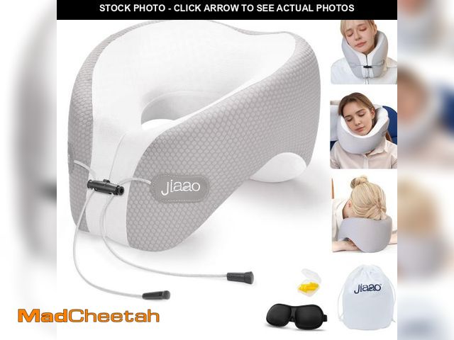 Lot 74-12308417 - jiaao Neck Pillow Airplane, 2025 Upgraded Memory Foam Travel Pillow, Travel Essentials with 3D Eye M...