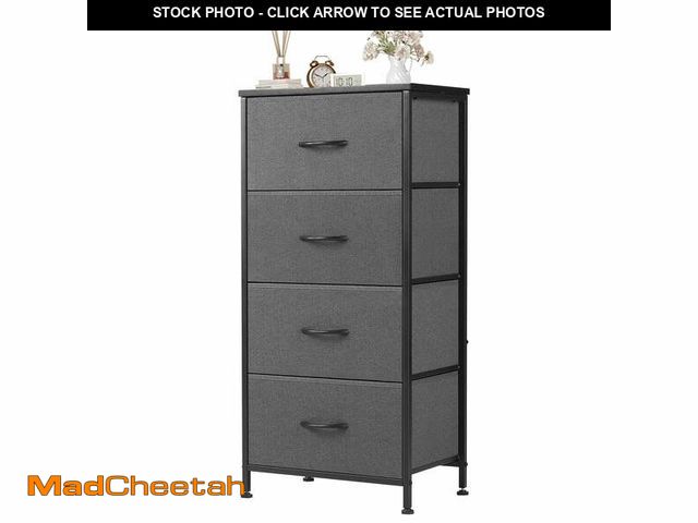 Lot 74-14586111 - CONCETTA 4-Drawer Fabric Dresser Storage Chest for Bedroom, Closet, Storage Furniture for Adults, Gr...