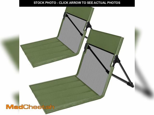 Lot 74-14380508 - Foldable Poolside Chairs, Lightweight Portable Beach Chairs with Back Support for Adults, Compact Fo...