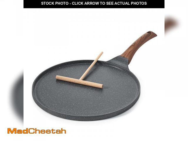 Lot 74-12312676 - SENSARTE Nonstick Crepe Pan, Swiss Granite Coating Dosa Pan Pancake Flat Skillet Tawa Griddle 12-Inc...