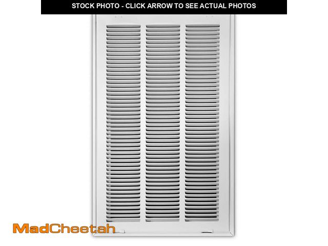 Lot 74-14591795 - Everbilt 14 in. x 24 in. Steel Return Air Filter Grille in White E190RF14X24 - UNUSED