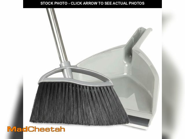 Lot 74-14265684 - Chanhoo Soft Bristle Broom and Dustpan Combo Set, Long Handle Indoor Broom with Dustpan Set for Kitc...