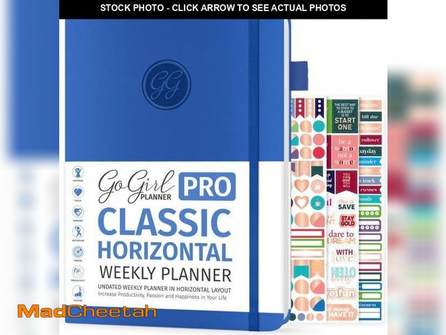 Lot 74-11906847 - GoGirl Planner PRO - Undated Horizontal Layout Weekly Planner and Organizer + Budgeting and Expense ...
