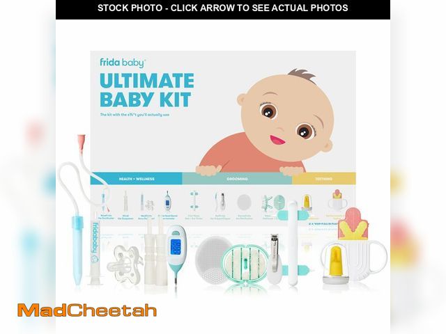 Lot 74-12700851 - Frida Baby Ultimate Baby Kit, 10 piece New Born Essentials Gift Set Includes Wellness Sick Day, Gas ...
