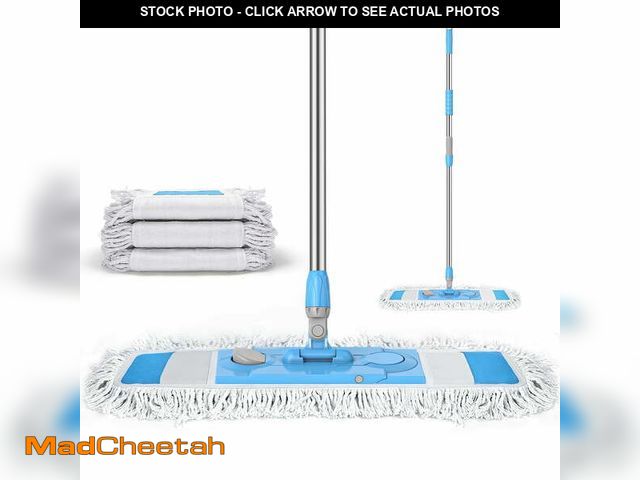 Lot 74-12764454 - (MISSING MOP HEADS) Microfiber Floor Mop for Dry and Wet Floor Cleaning, Dust Mops for Floors with 3...