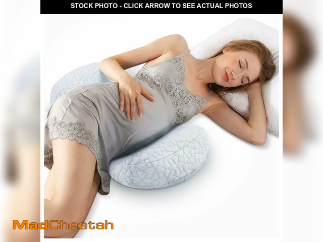 Lot 74-13629704 - Safotad Pregnancy Pillows for Sleeping, Adjustable Travel Wedge Pillow for Belly, Back &amp; Hip Sup...