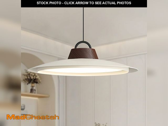 Lot 74-14347611 - BOKT Large Led Pendant Lights Kitchen Island Unique Adjustable Pendant Lamp Industrial White Light F...
