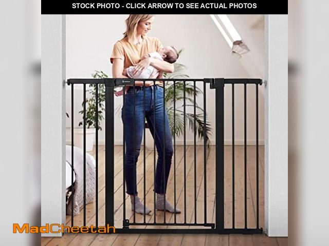 Lot 74-12399628 - COMOMY 36" Extra Tall Baby Gate for Stairs and Doorways - Fits 29.5" to 48.8" Wide Openings, Auto Cl...