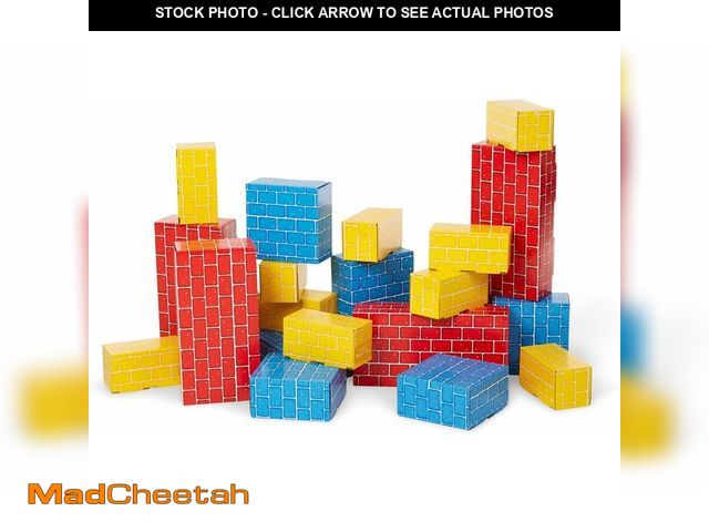 Lot 74-14068249 - Melissa &amp; Doug Jumbo Cardboard Blocks Building Set (40 pc) - Lightweight Building Toys and Monte...