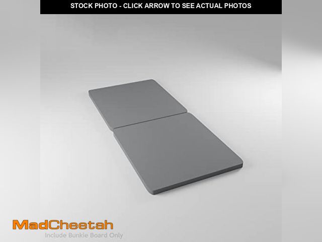 Lot 74-12029043 - Spinal Solution Wood Split Bunkie Board/Slats,Mattress Bed Support,Fits Standard, Twin, Grey - UNUSE...