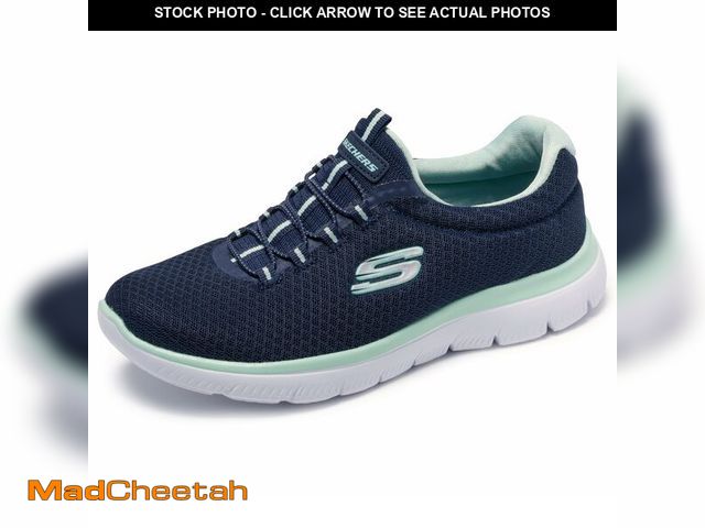 Lot 74-14431834 - Skechers Sport Women's Summits Sneaker,navy aqua,8.5 W US - UNUSED