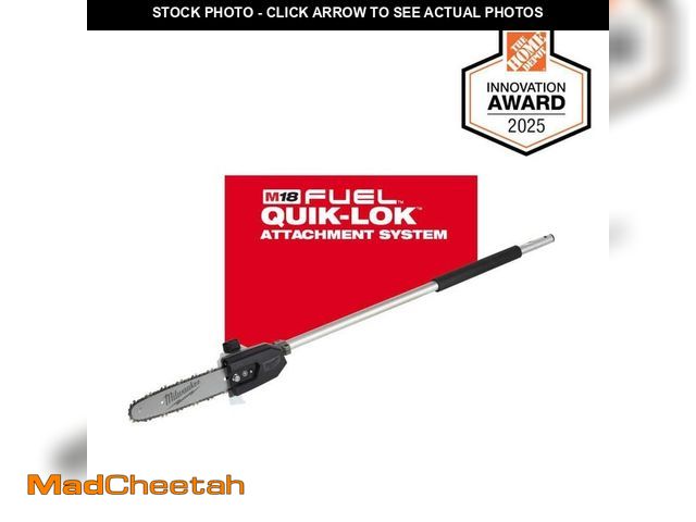 Lot 74-12795844 - Milwaukee M18 FUEL QUIK-LOK 10 in. Pole Saw Attachment (Tool-Only) - USED