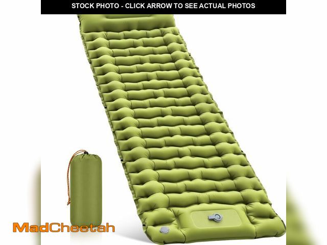 Lot 74-14064248 - RusChic Sleeping Pad, Ultralight Inflatable Sleeping Pad for Camping with Pillow Built-in Foot Pump,...