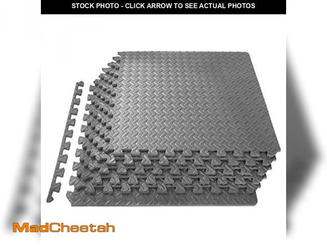 Lot 74-12399272 - ProsourceFit Puzzle Exercise Mat ÃâÃ in, EVA Interlocking Foam Floor Tiles for Home Gym, Mat for...