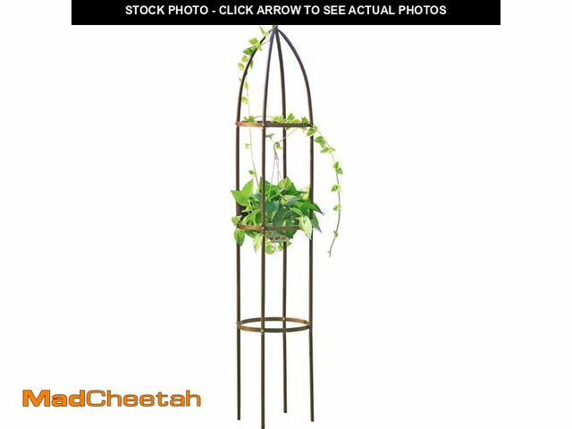 Lot 74-14263191 - 100% Metal Obelisk Garden Trellis 6.3 Feet Tall Sturdy Plant Support for Climbing Vines and Flowers ...