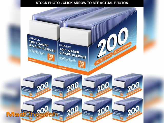 Lot 74-13621007 - 2000 Card Sleeves Top Loaders for Cards, 3" x 4" Hard Plastic Toploaders, Baseball Card Protectors, ...