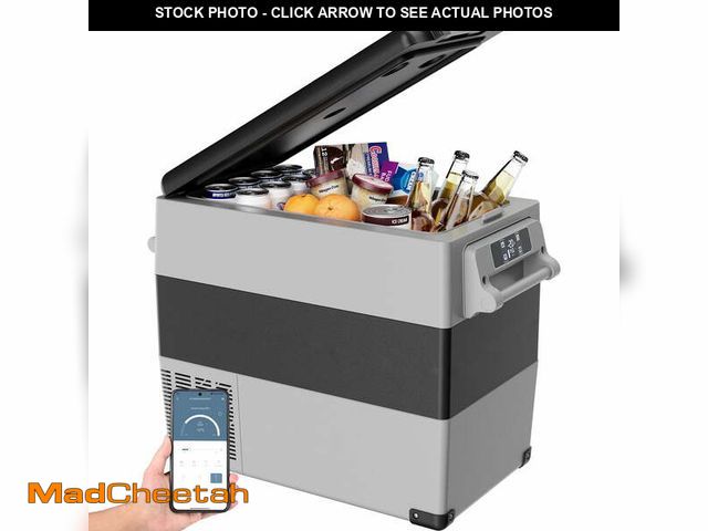 Lot 74-14288852 - SIMZLIFE 12V Electric Car Refrigerator, 59QT RV Freezer Fridge, DC &amp; AC - Home, Travel, Camping,...