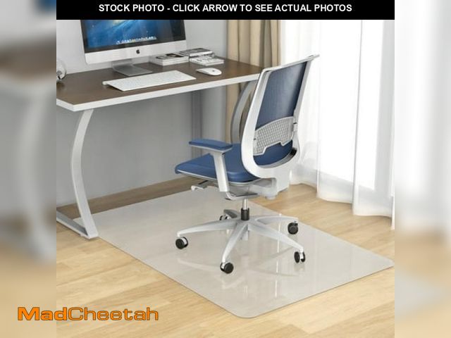 Lot 74-12166472 - Plastic Chair Mat for Hardwood Floors 36 X48  Office Chair Mats  Floor Protector Mat for Desk Chair ...