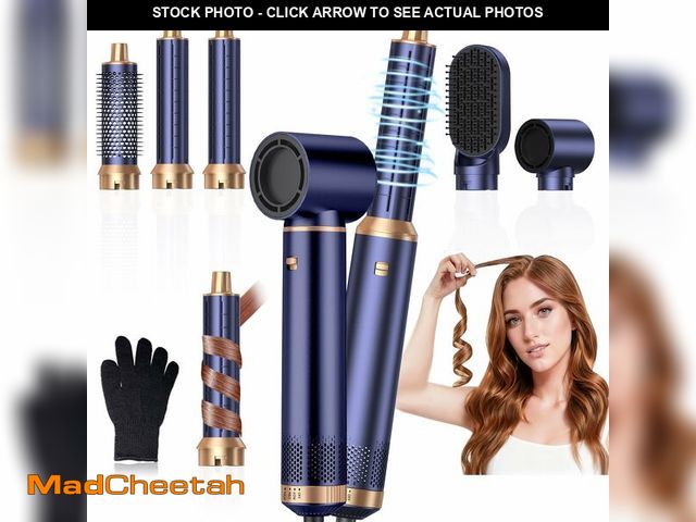 Lot 74-14143892 - 5 in 1 Blow Dryer Brush, Upgrade Hair Dryer Brush Air Curler Air Curling Wrap Styler, Detachable Hot...