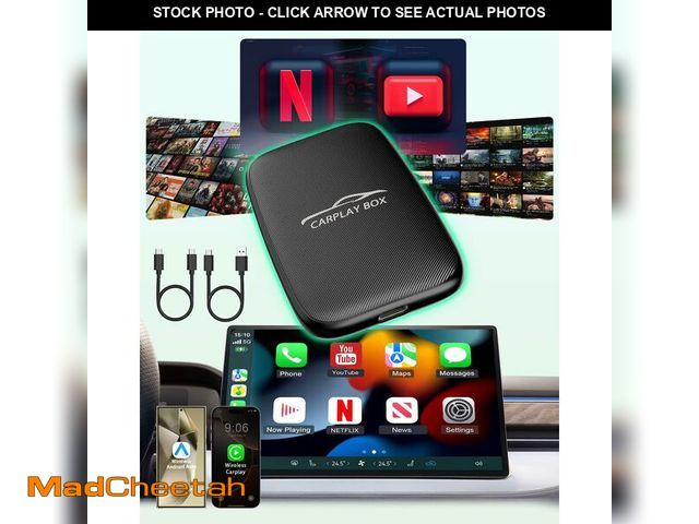 Lot 74-12708657 - 5-in-1 Apple CarPlay Wireless and Android Auto Wireless Adapter, 2025 Upgraded Wireles CarPlay Adapt...
