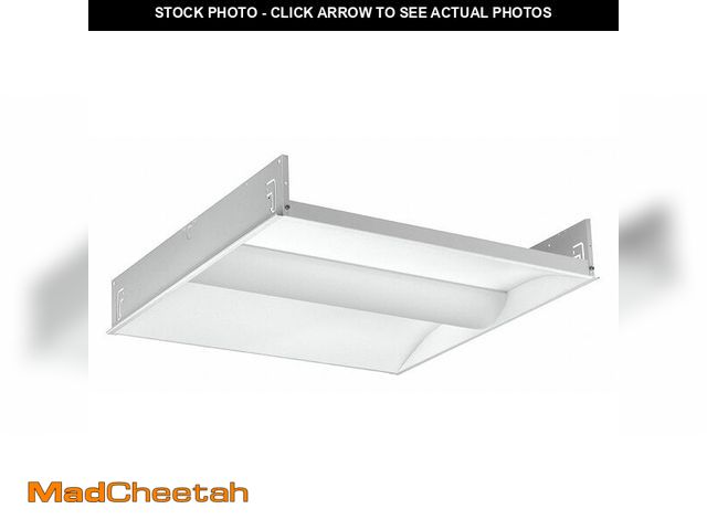Lot 74-14081321 - COLUMBIA LIGHTING Recessed Troffer: 2 ft Lg, 2 ft Wd, 3,259 lm, 3500K, 29 W, 120 to 277V AC - UNUSED