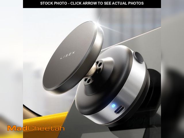 Lot 74-12438756 - LISEN Suction Phone Mount, Portable Super Stable Electric Vacuum Magnetic Phone Holder,Only on Mirro...