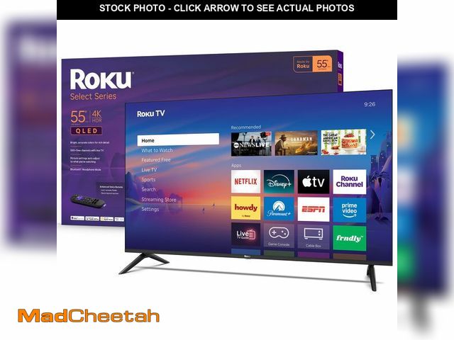 Lot 74-14251972 - Roku Smart TV 2026 Ã¢â¬â 55-Inch Select Series, 4K QLED TV Ã¢â¬â Roku TV with Voice Remote Ã¢â...