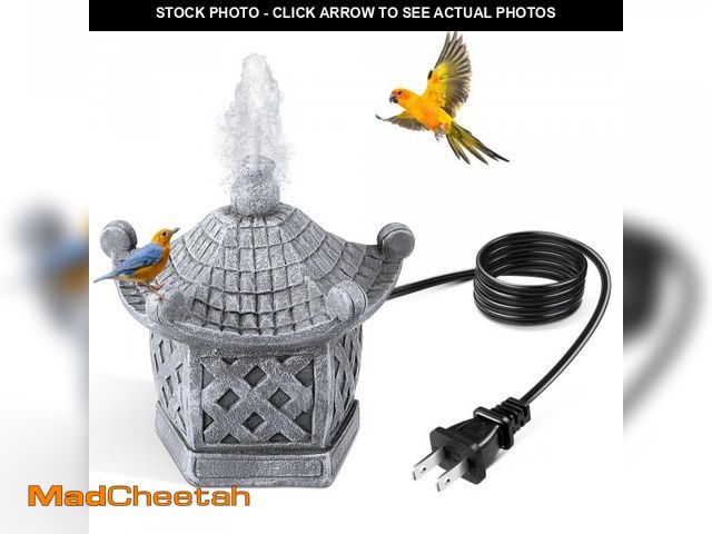 Lot 74-12120512 - Saillong Bird Bath Fountain with Pump, Water Wiggler for Bird Bath, Installation-Free Design, Water ...