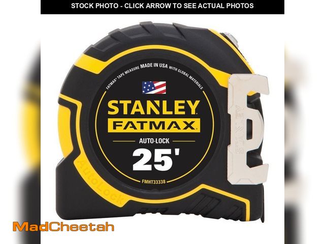 Lot 74-12676825 - Stanley FATMAX 25 ft. x 1-1/4 in. Auto Lock Tape Measure - UNUSED