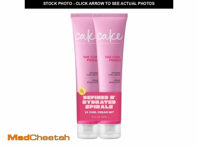Lot 74-14207120 - Cake Beauty Curl Defining Cream, The Curl Friend - Curly Hair | Frizz Control | Moisturizes &amp; De...