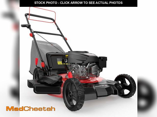 Lot 74-14585242 - (MISSING GRASS BAG,SIDE DISCHARGE )PowerSmart 21-Inch 3-in-1 Gas Lawn Mower, 6-Height Adjustment, 22...