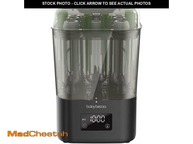 Lot 74-14202724 - Baby Brezza 10 Minute SuperQuick Bottle Sterilizer + Dryer - Large 8 Bottle Capacity - Steam Sanitiz...