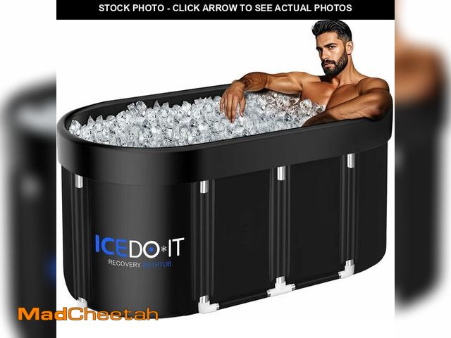 Lot 74-13698415 - Tomaje Upgrade 129 Gal XL Large Oval Ice Bath Tub for Athletes, Collapsible Cold Plunge Tub-Multiple...
