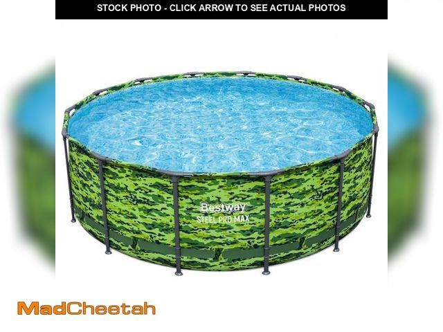 Lot 74-12482879 - Bestway Steel Pro Max 14'x48 Camo Pool Set | Durable Construction, Easy Assembly, and All-Inclusive ...