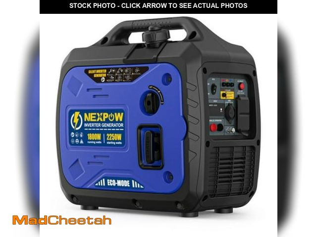 Lot 74-12338503 - Nexpow Portable Inverter Generator  2250W Super Quiet Generator Eco-Mode Feature  Parallel Capabilit...