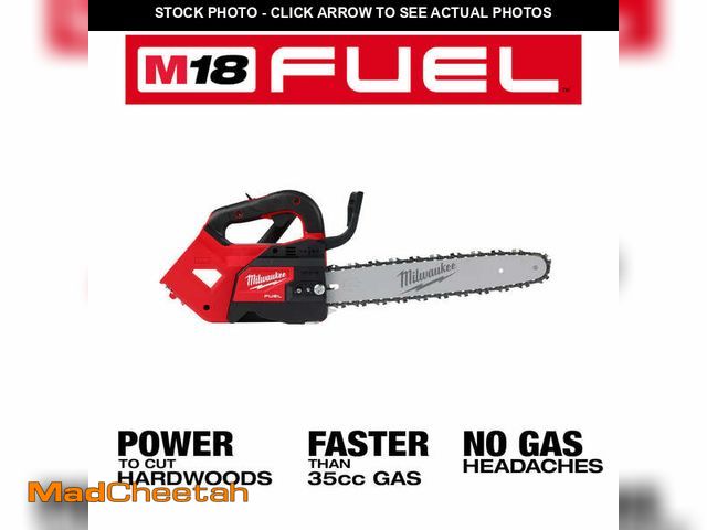 Lot 74-12554115 - Milwaukee M18 Fuel 14 In. Top Handle Cordless Chainsaw 2826-20t Tool Only - UNUSED