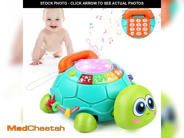 Lot 74-12709950 - Bilingual Musical Turtle Baby Toys 6 to 12 Months, Development Toy for 6 7 8 9 Month Old Boy Girl, 8...