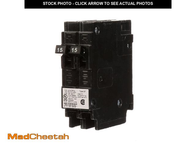 Lot 74-12829804 - Siemens 15 Amp Single Pole Type QT Tandem NCL-Circuit Breaker - USED