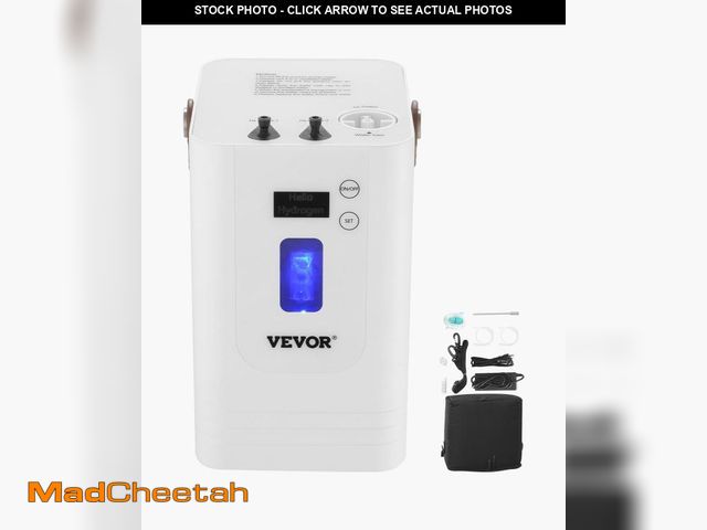 Lot 74-12510603 - VEVOR Hydrogen Inhalation Machine, 99.99% High Purity Hydrogen Inhaler, 300 ml/min Hydrogen-Gas Outp...