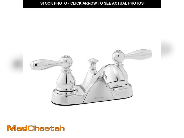 Lot 74-14356891 - Glacier Bay Mandouri 4 in. Centerset 2-Handle Low-Arc Bathroom Faucet in Chrome - UNUSED