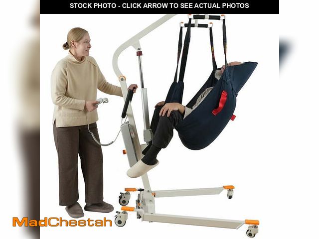 Lot 74-13681333 - VOCIC Electric Patient Transfer Lift, Hydraulic Body Lift for Elderly, Foldable, Home Care, 440LBS -...