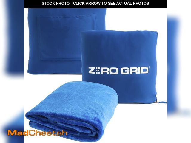 Lot 74-14055070 - Zero Grid Lightweight Travel Blanket Ã¢â¬â Premium Compact Wearable Airplane Blanket with Neck Sn...