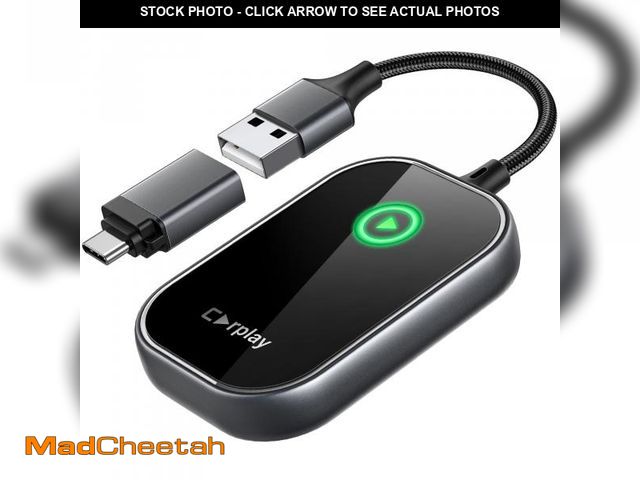 Lot 74-12394294 - *SEE DETAILS* Wireless CarPlay Adapter for Apple iPhone, Converts Factory Wired to Wireless CarPlay ...
