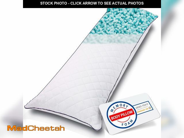 Lot 74-13584343 - 1 MIDDLE ONE Body Pillow, Memory Foam Body Pillows for Adults Sleeping, Long Pillow for Bed, Big Lar...