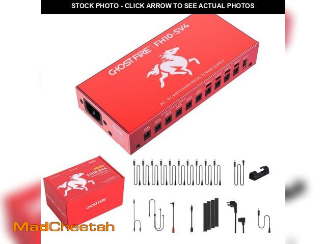 Lot 74-12436480 - GHOST FIRE Guitar Pedal Power Supply Isolated with Independent short-circuit protection for 9V/12V/1...