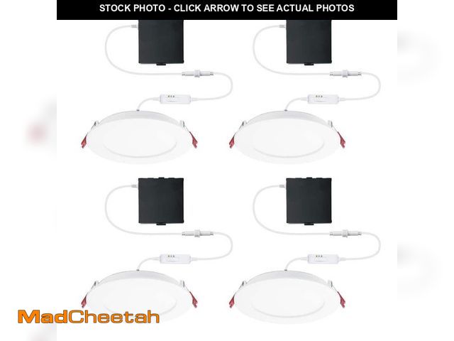 Lot 74-12745595 - Commercial Electric Pro Value Series LED 6 in Round Adj Color Temp Canless Recessed Light for Kitche...